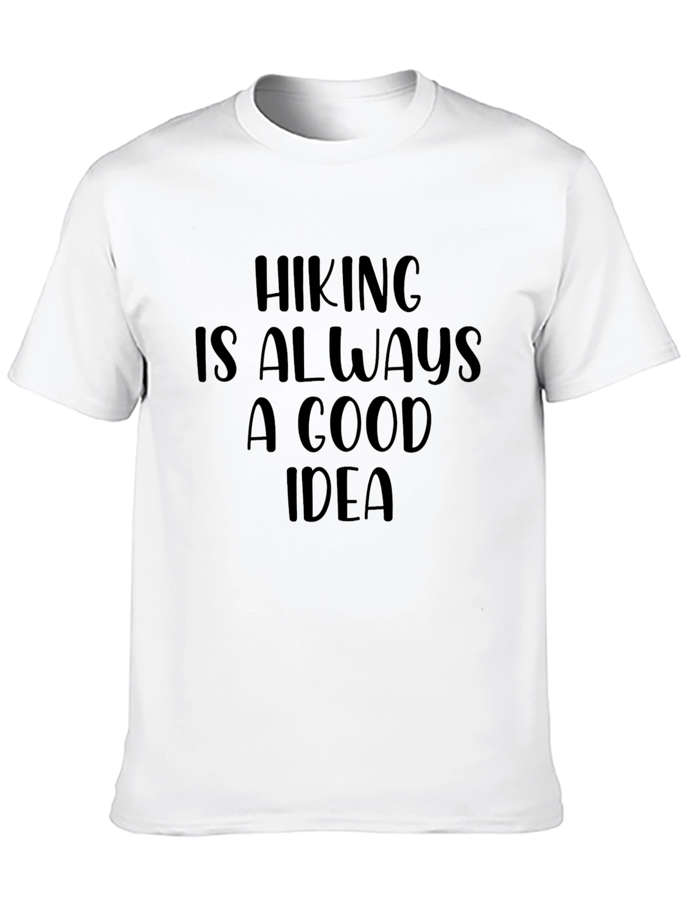 Black Hiking Is Always A Good Idea - Men's Black Graphic Tee view 10