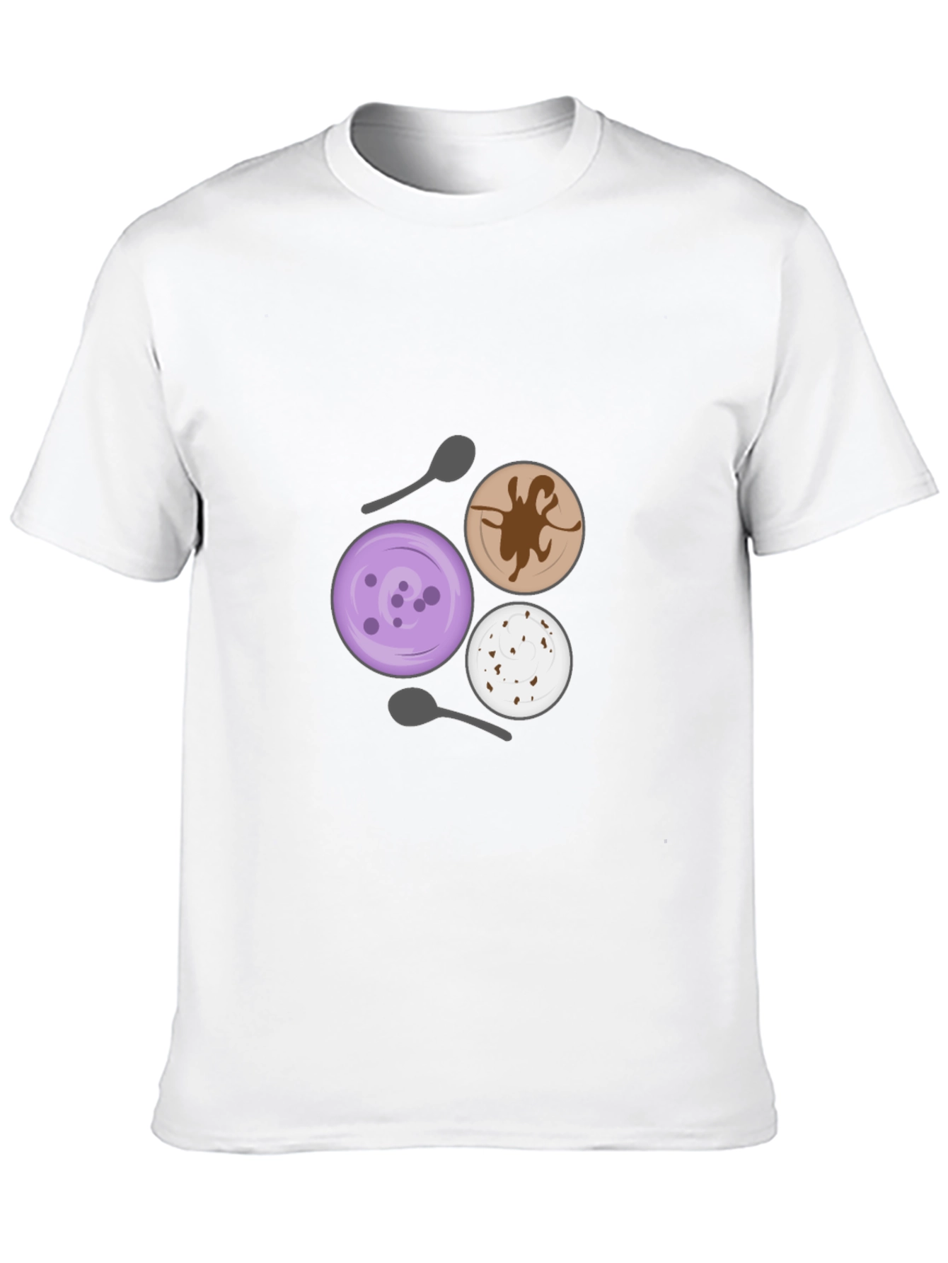 Black Dessert Lover T-Shirt - Unique Ice Cream Design view 10