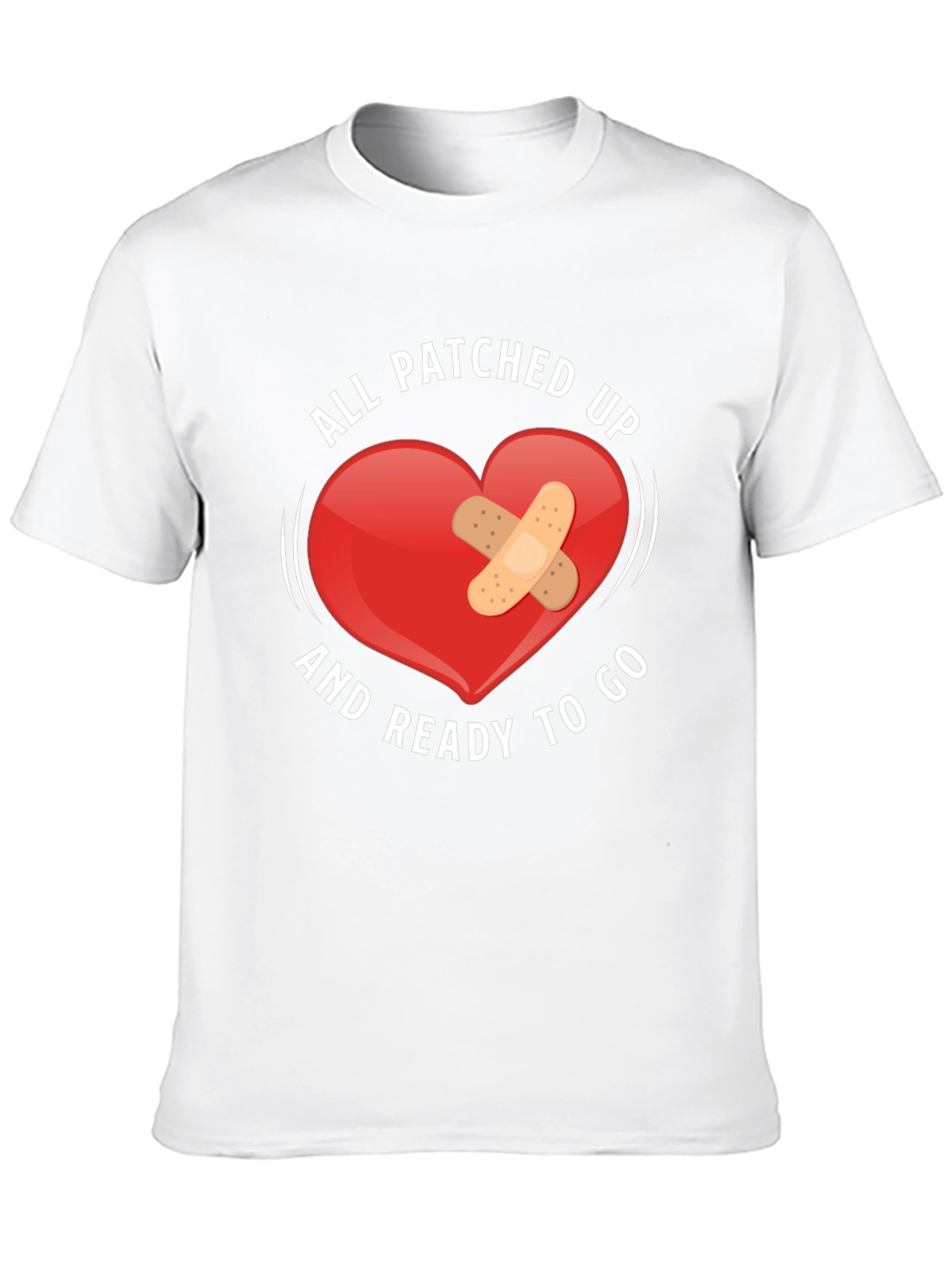 Black Patched Up Heart Graphic T-Shirt view 10