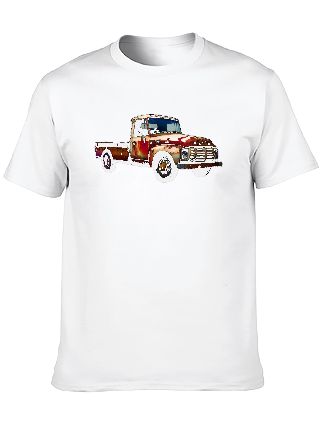 Black Vintage Truck Graphic Tee - Classic Car T-Shirt view 10
