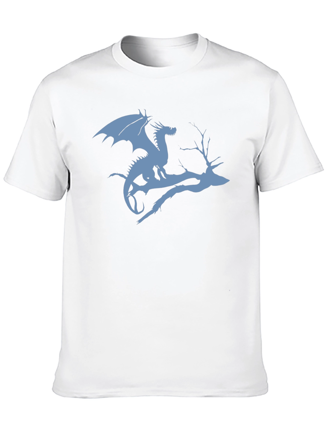 Black Dragon on Branch Graphic T-Shirt - Black view 10
