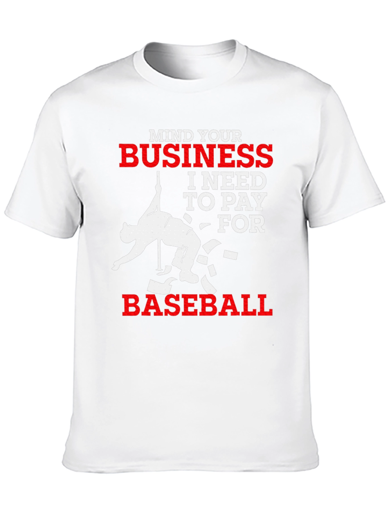 Black Mind Your Business Baseball T-Shirt view 10