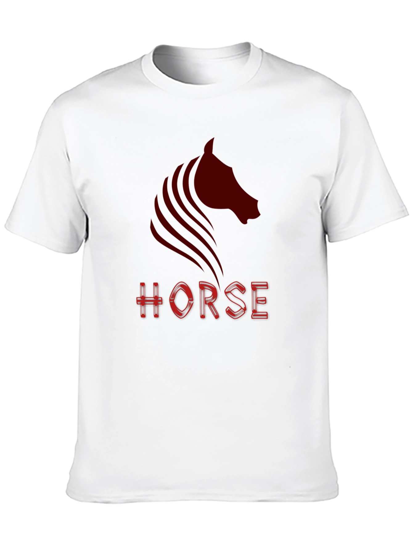 Black Men's Black Horse Graphic T-Shirt view 10