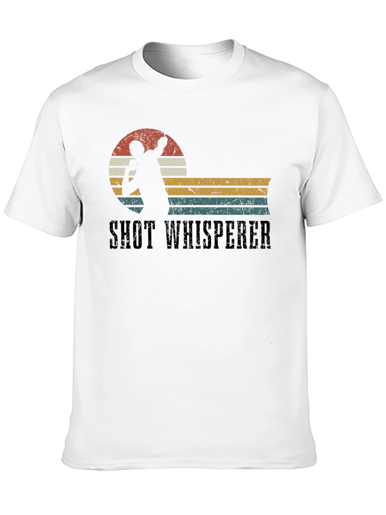 Black Shot Whisperer Throwing Sports T-Shirt view 10