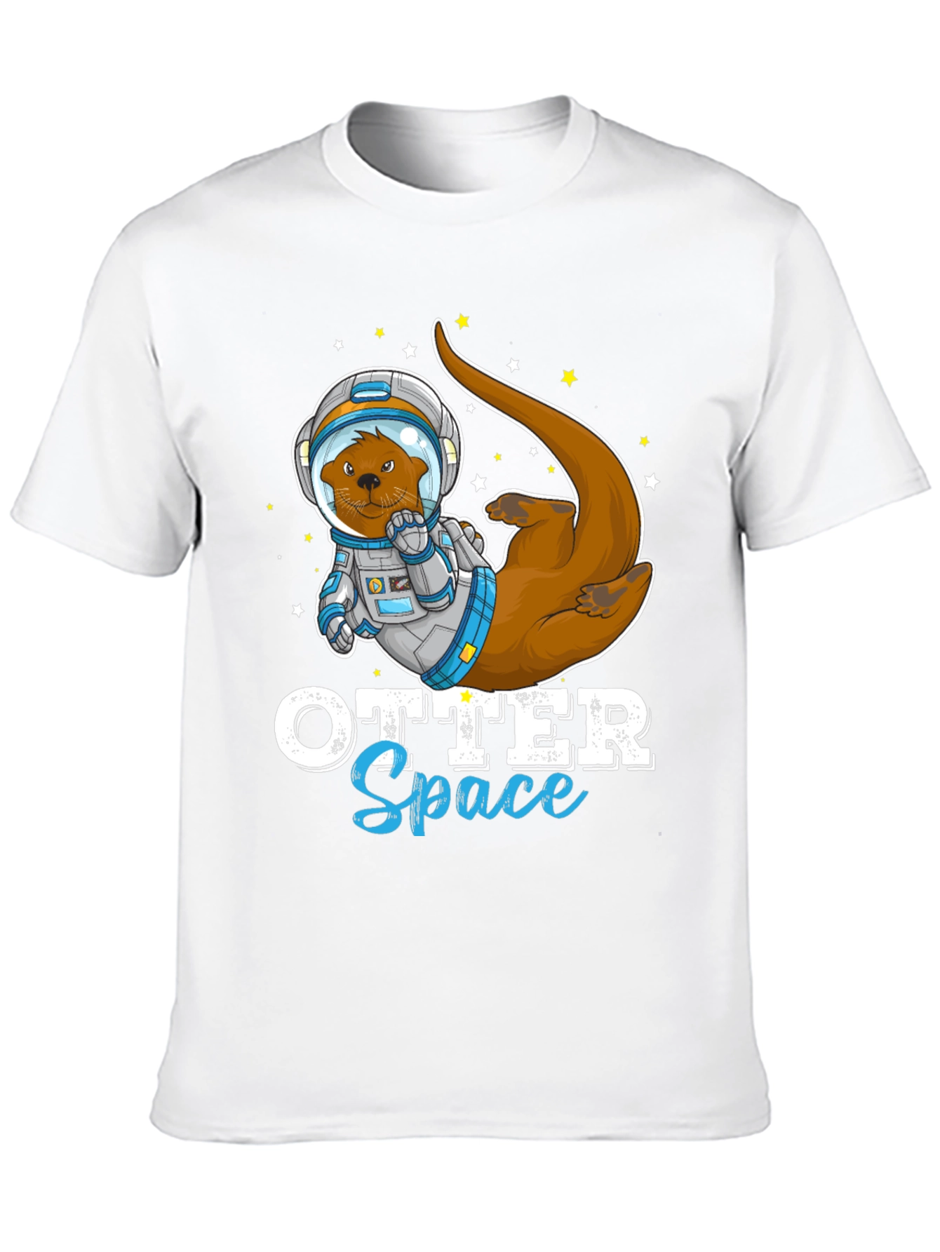 Black Otter Space T-Shirt - Funny Astronaut Animal Tee view 10