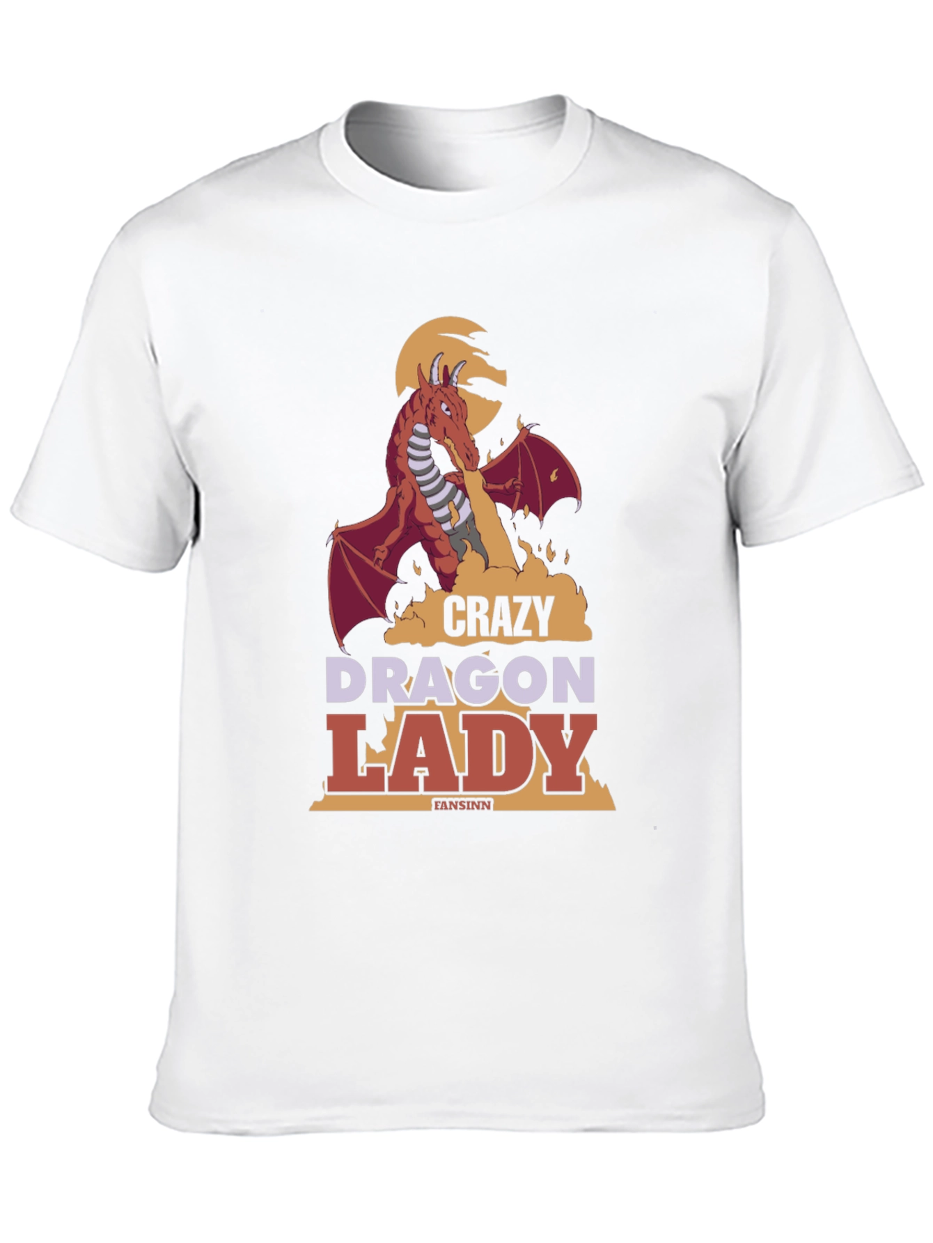 Black Crazy Dragon Lady T-Shirt view 10
