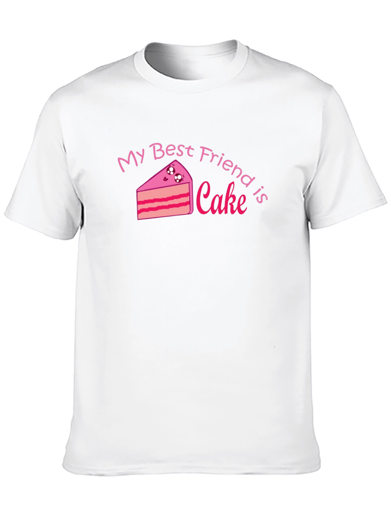 Black My Best Friend is Cake - Black Graphic Tee view 10
