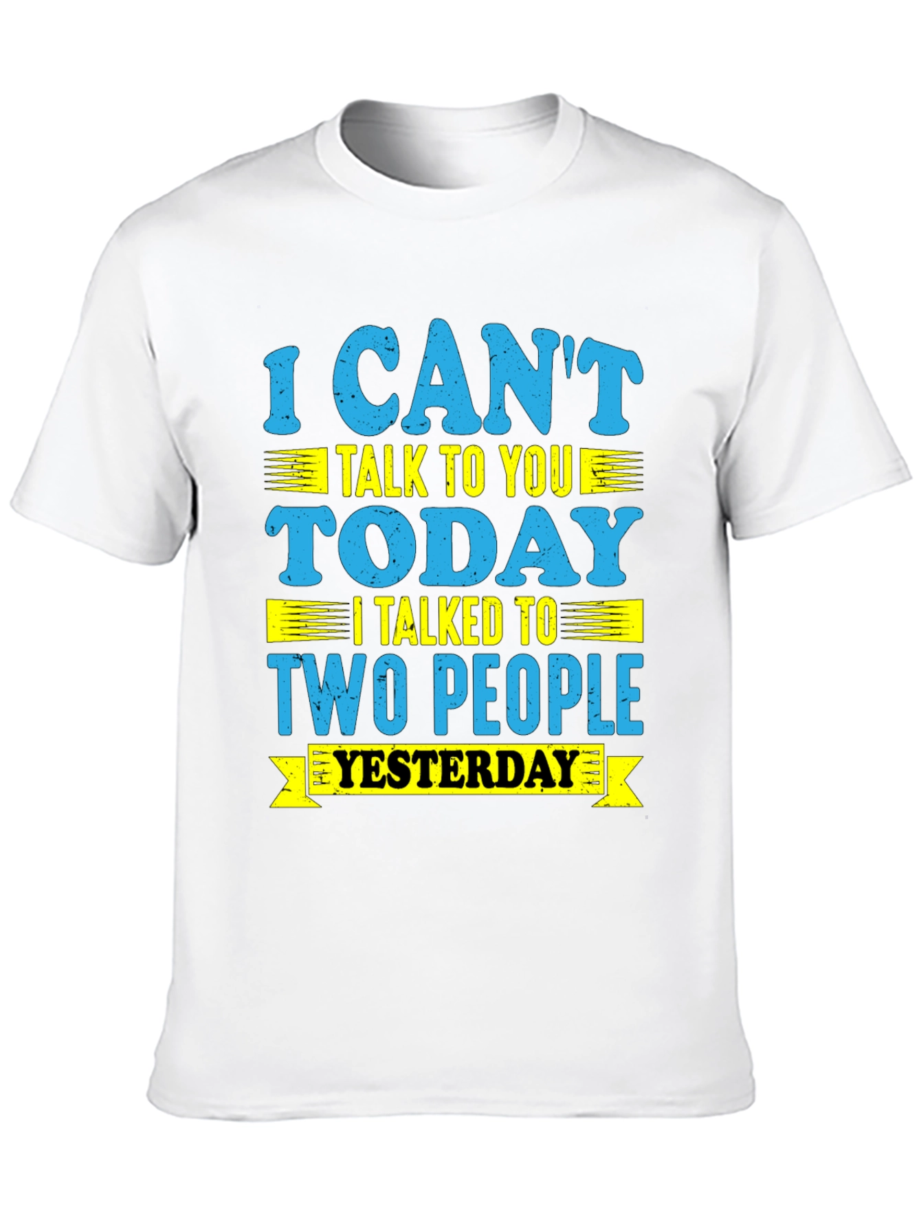 Black Funny 'I Can't Talk Today' Graphic Tee view 10