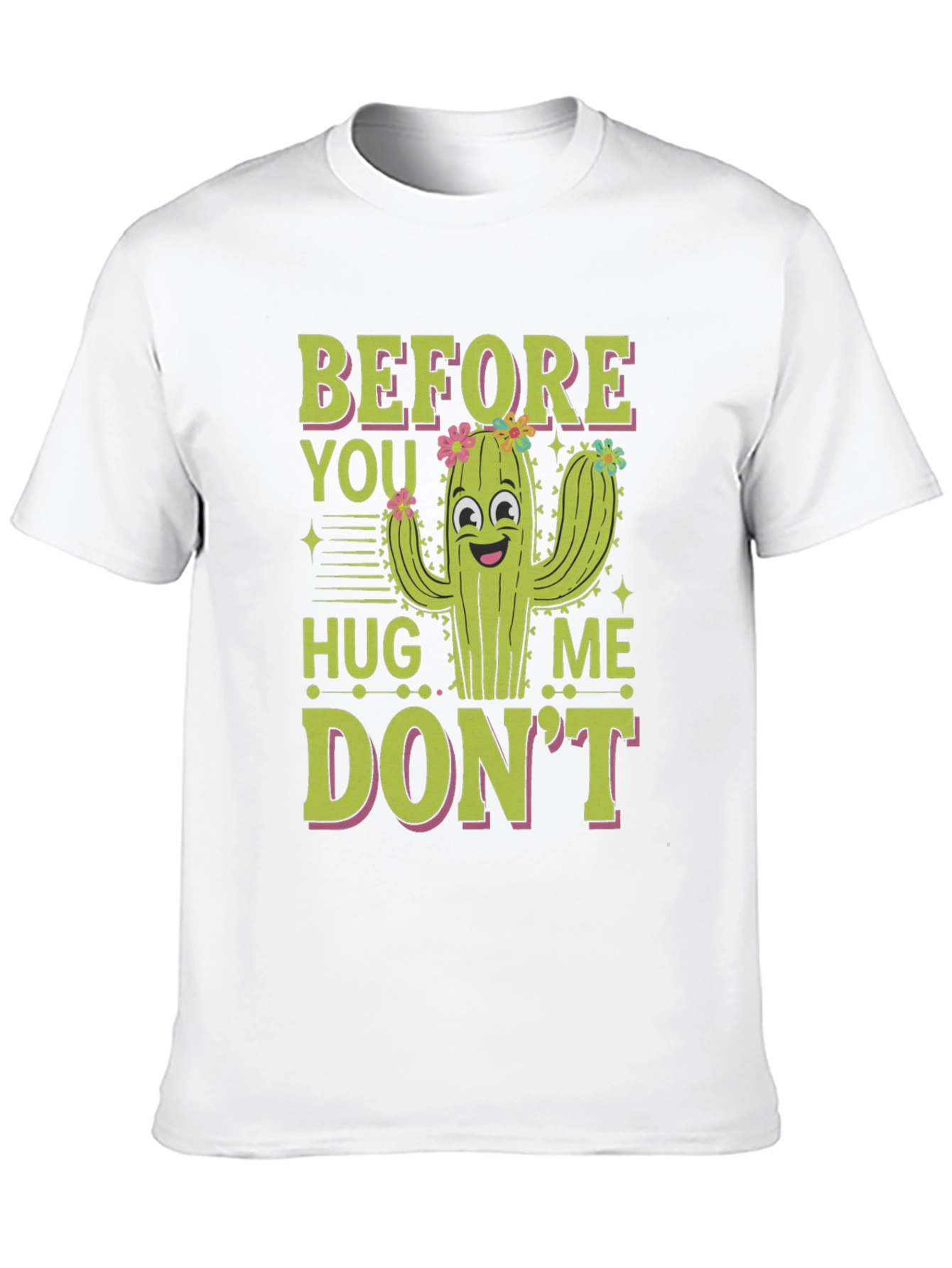 Black Funny Cactus Graphic T-Shirt view 10