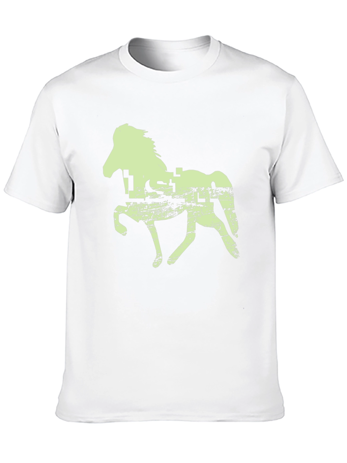 Black Horse Graphic Tee - Black Cotton T-Shirt view 10