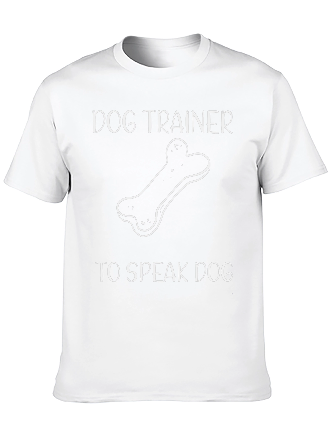 Black Dog Trainer T-Shirt - Speak Dog Design view 10