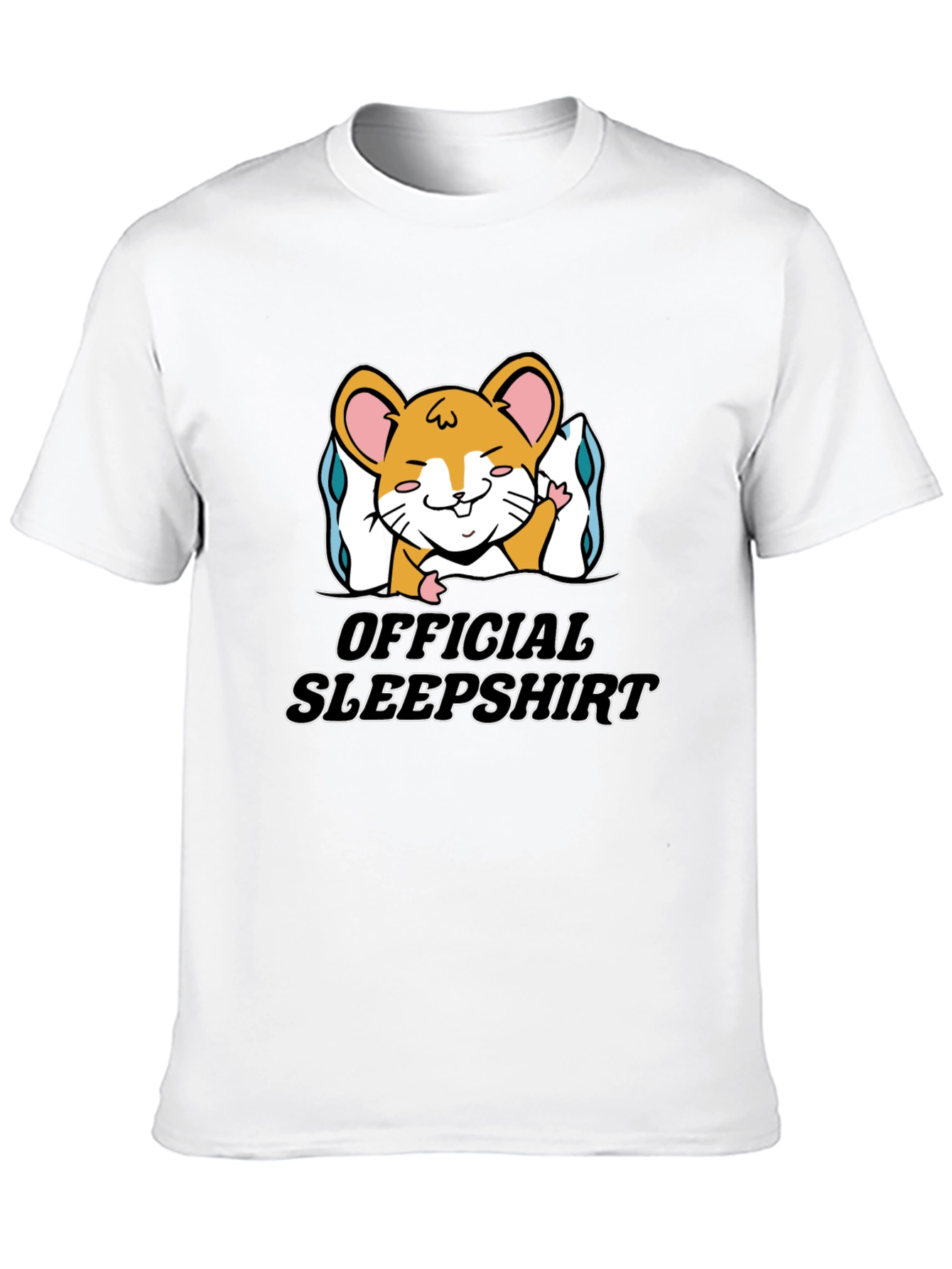 Black Official Sleepshirt Hamster Tee - Black Cotton Blend view 10