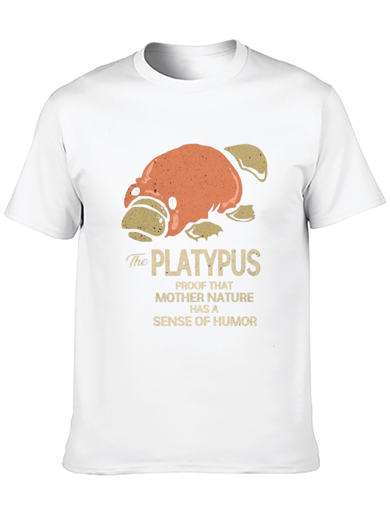 Black Funny Platypus Humor T-Shirt - Mother Nature Joke Tee view 10