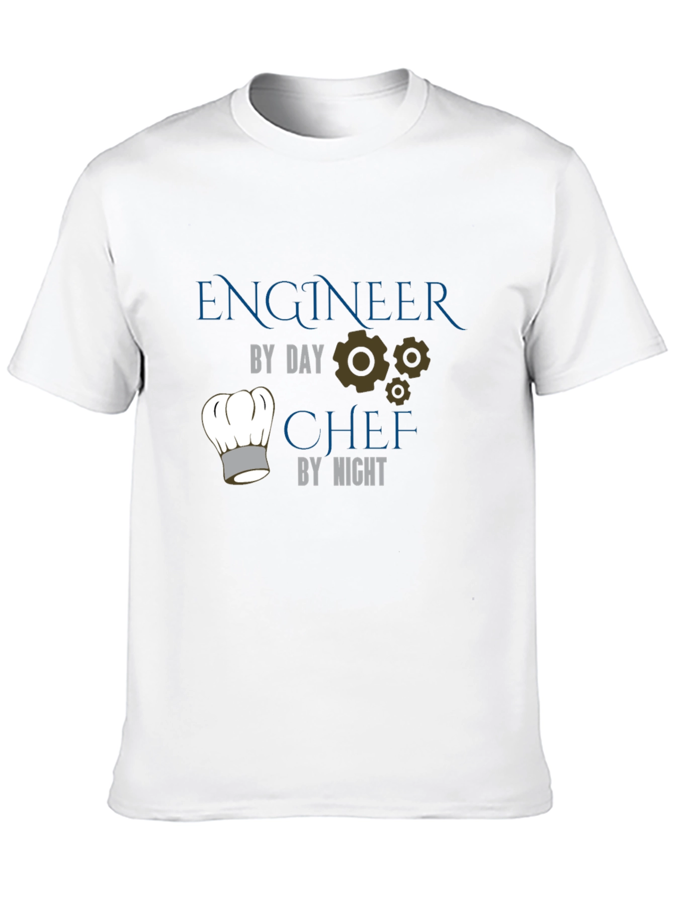 Black Engineer by Day, Chef by Night Black T-Shirt view 10