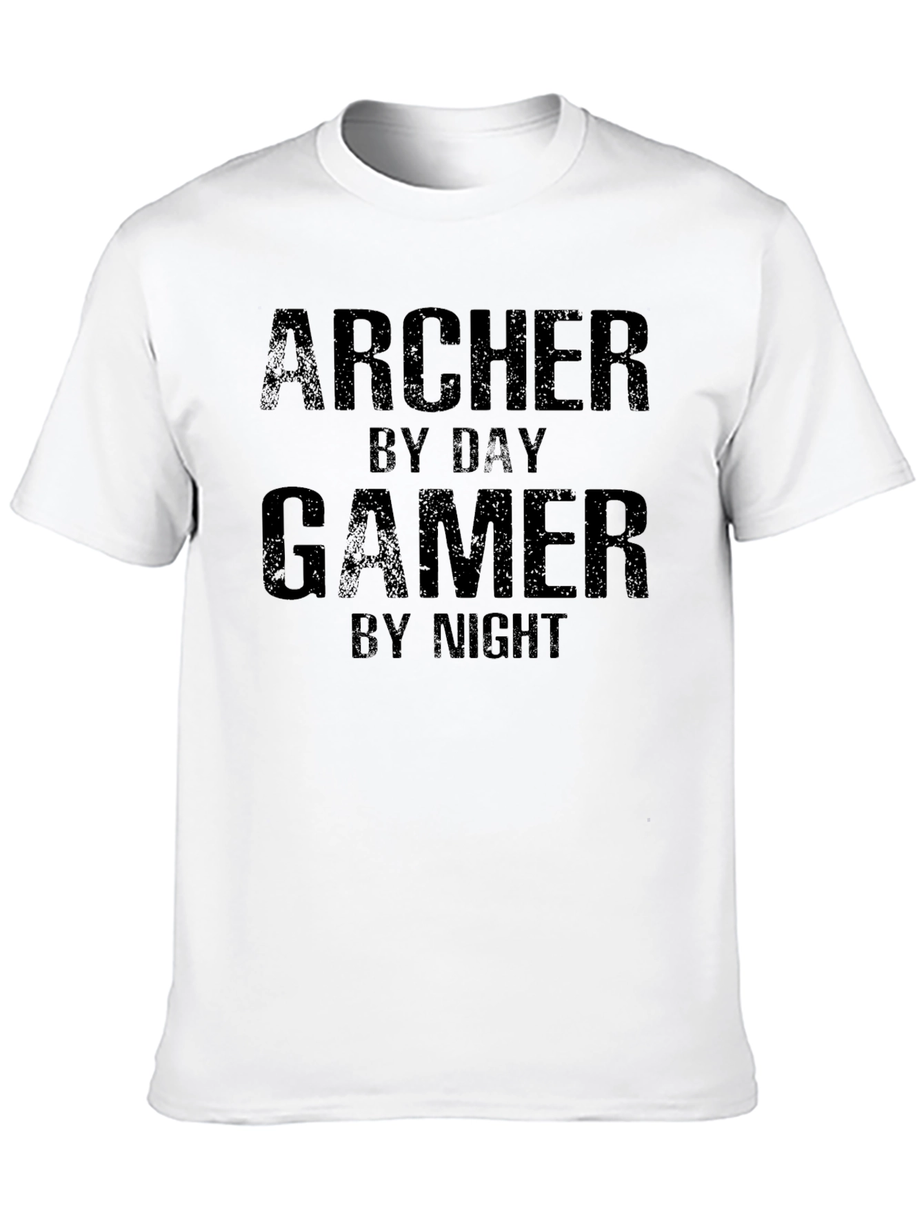 Black Archer Gamer T-Shirt - Funny Hobby Tee view 10