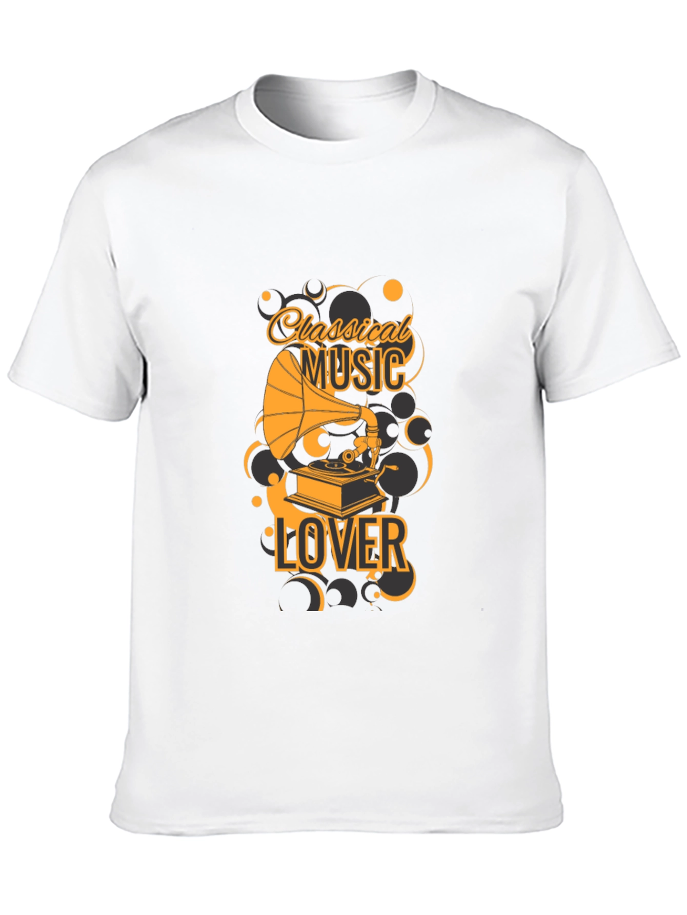 Black Classical Music Lover T-Shirt - Vintage Style view 10