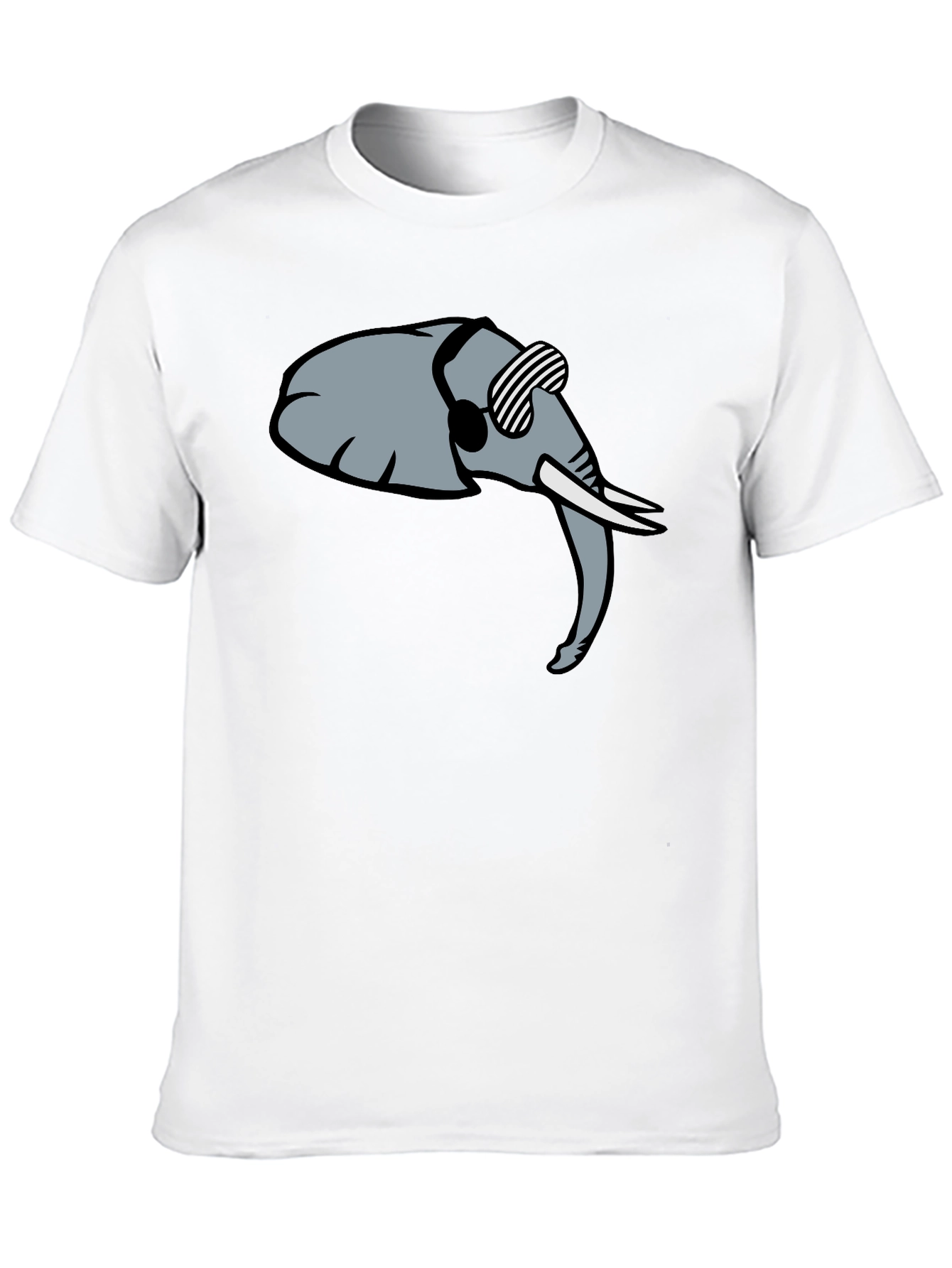 Black Cool Elephant Graphic Tee - Trendy Black Shirt view 10