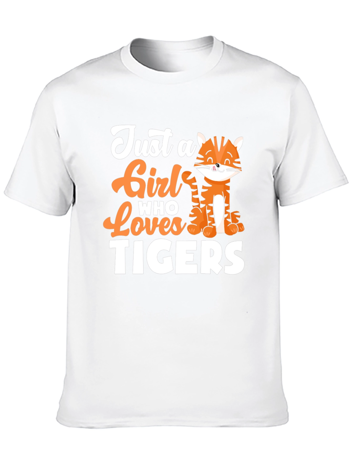 Black Just a Girl Who Loves Tigers Graphic Tee view 10