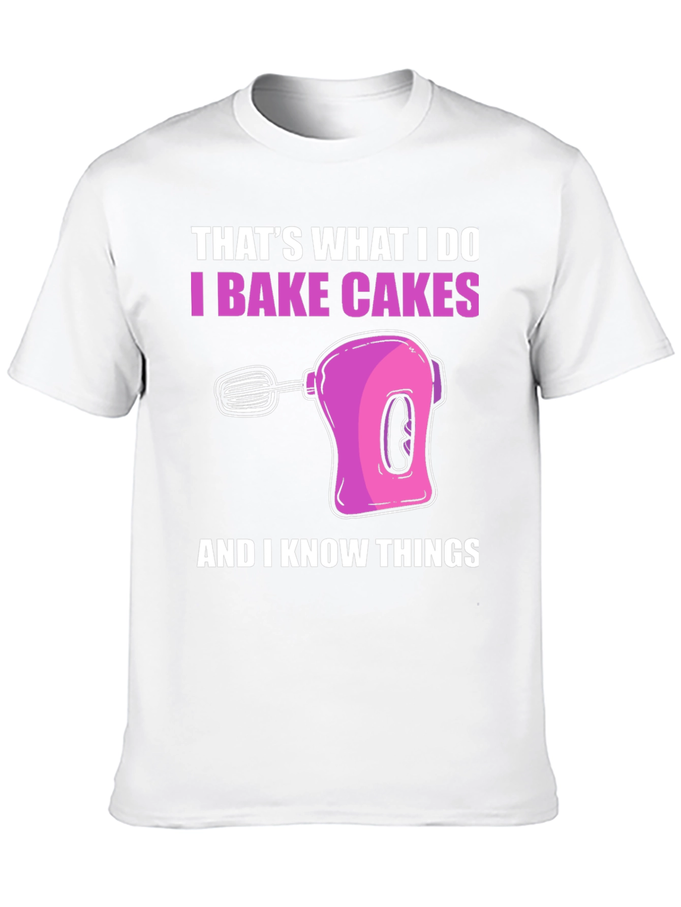 Black I Bake Cakes T-Shirt view 10