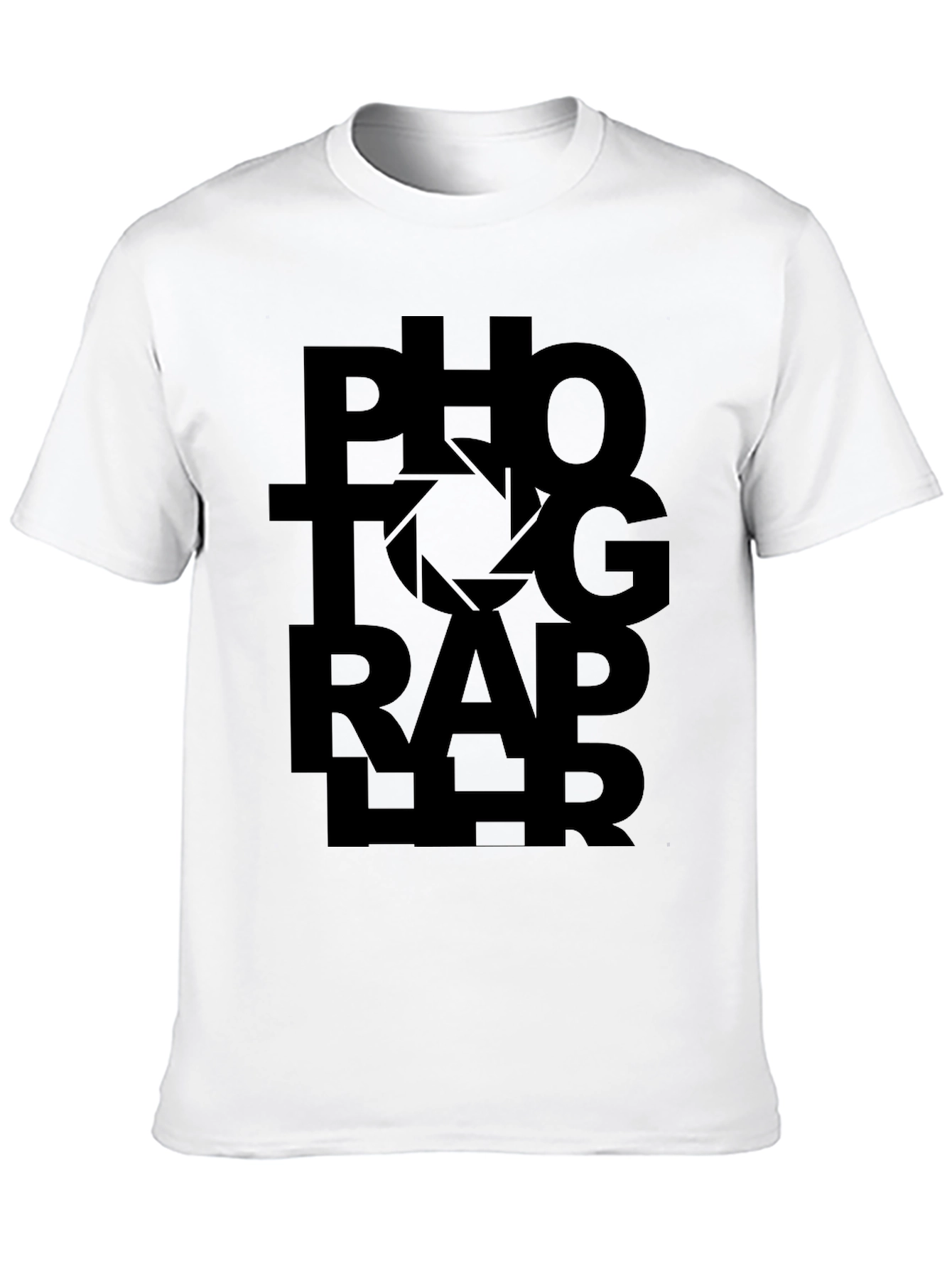 Black Photographer Graphic Tee - Black Unisex T-Shirt view 10