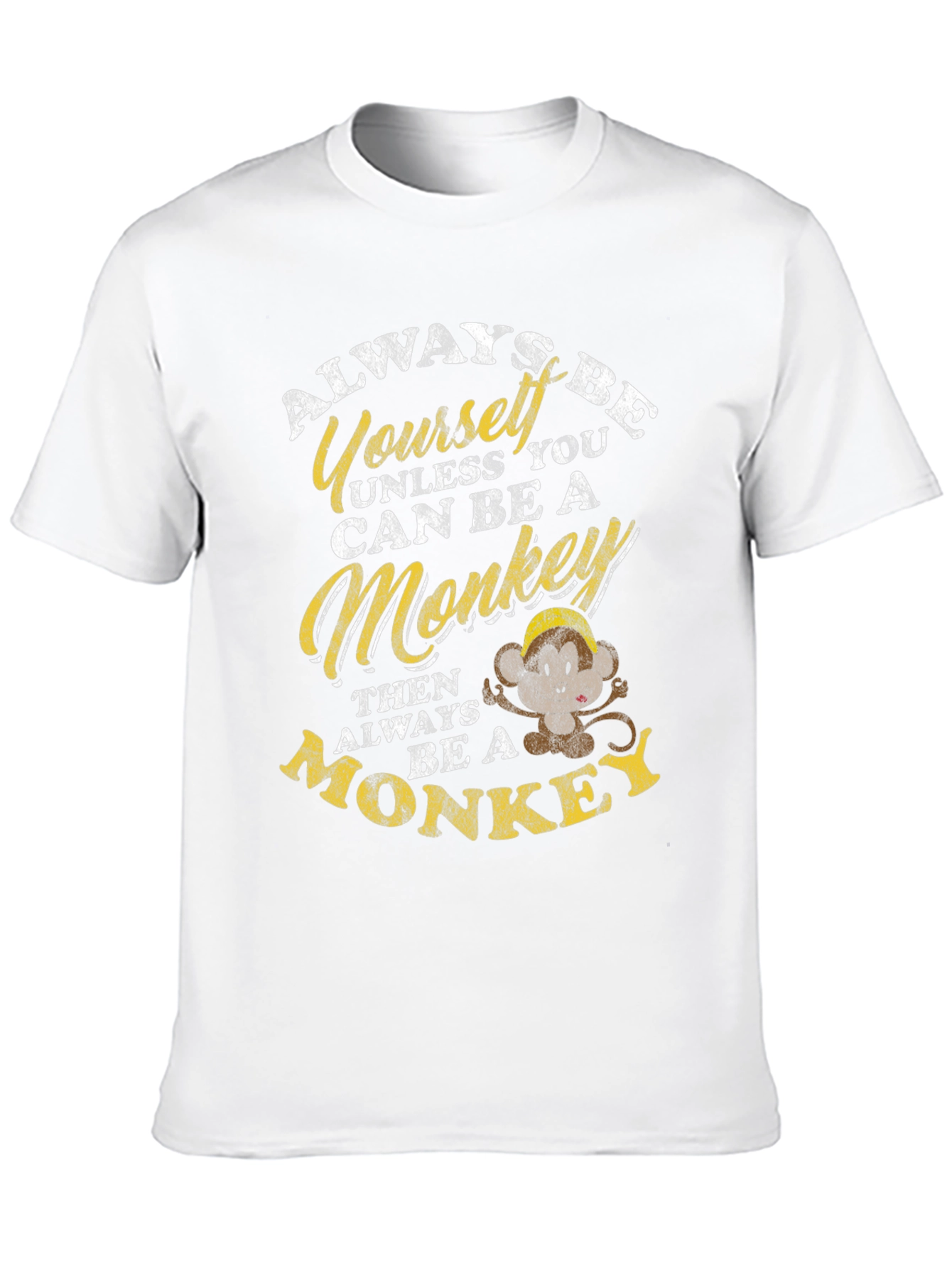 Black Always Be Yourself Unless Monkey T-Shirt view 10