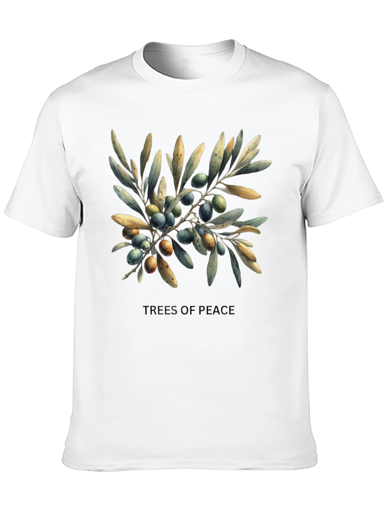 Black Trees of Peace Graphic Tee view 10