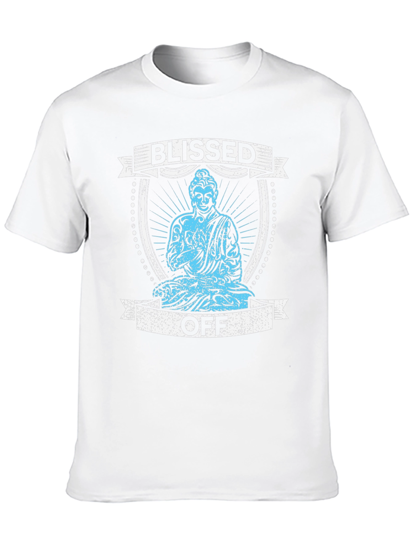 Black Blissed Off Buddha Graphic T-Shirt - Black view 10
