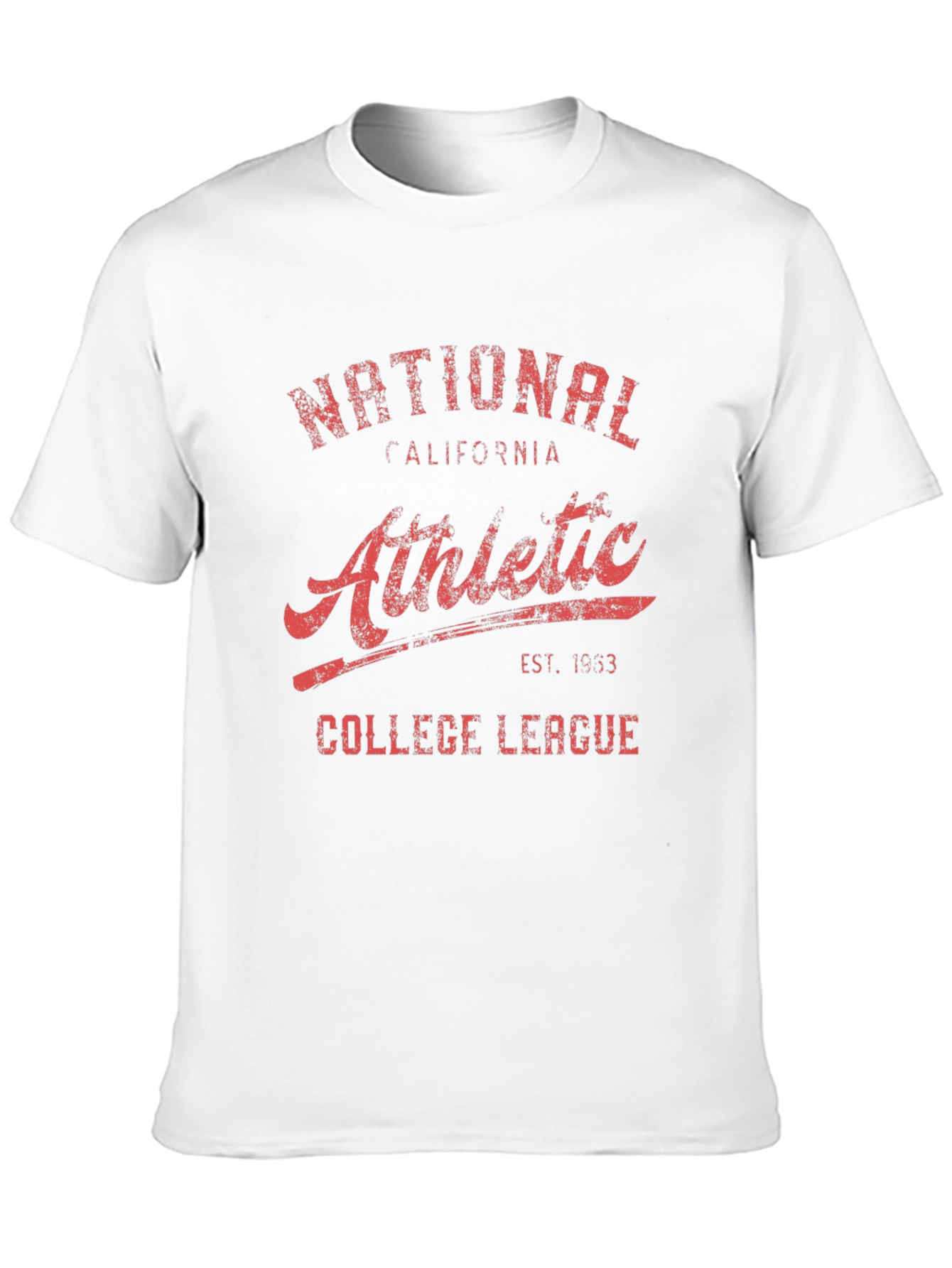 Black Vintage National Athletic College League T-Shirt view 10