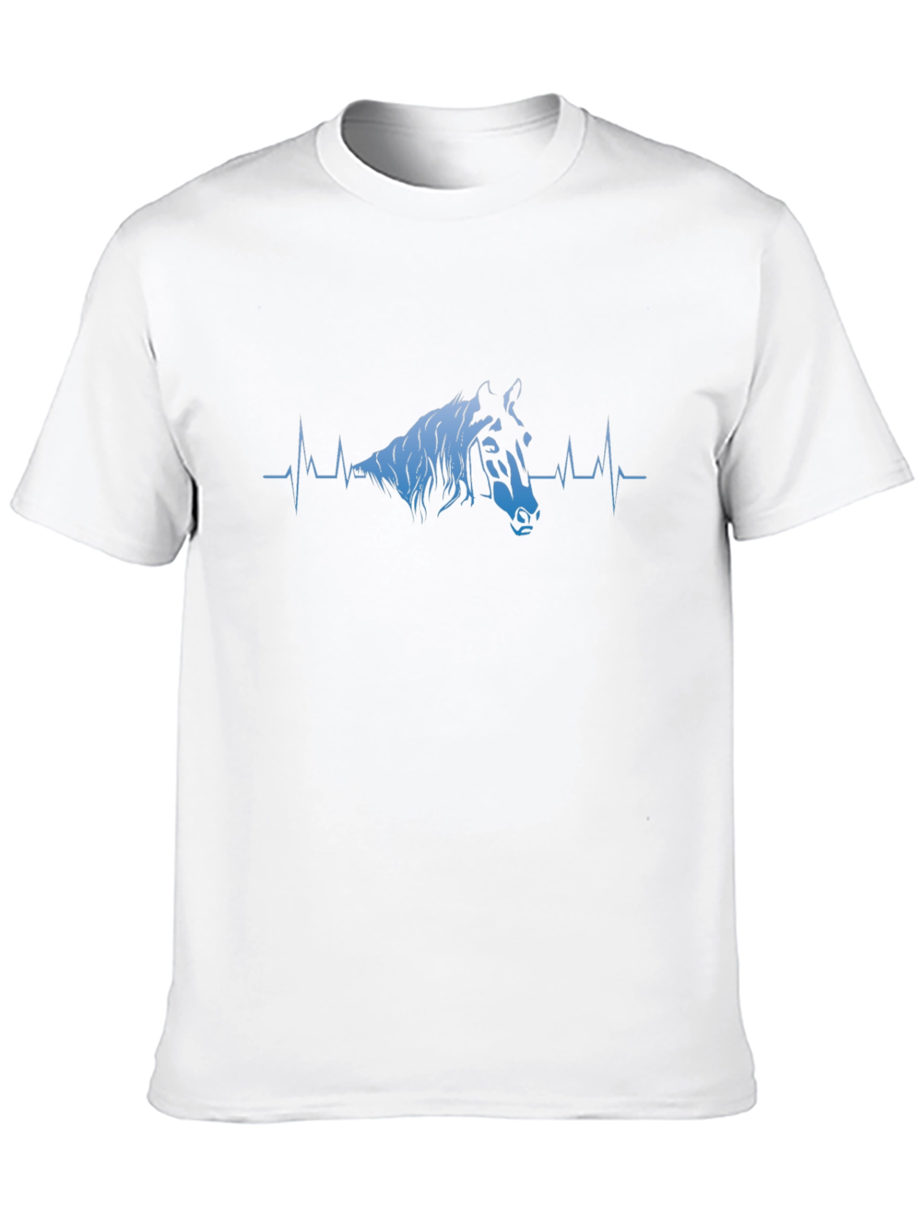 Black Horse Heartbeat T-Shirt - Equestrian Life Line Tee view 10