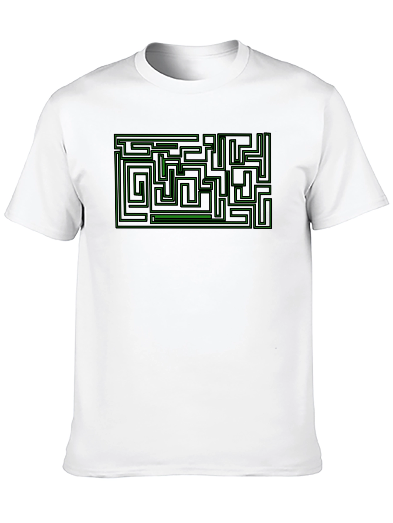 Black Maze Graphic Tee - Puzzle Solver Shirt view 10