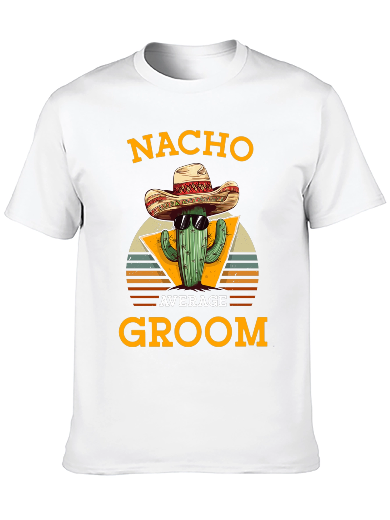 Black Nacho Average Groom Cactus Graphic Tee view 10