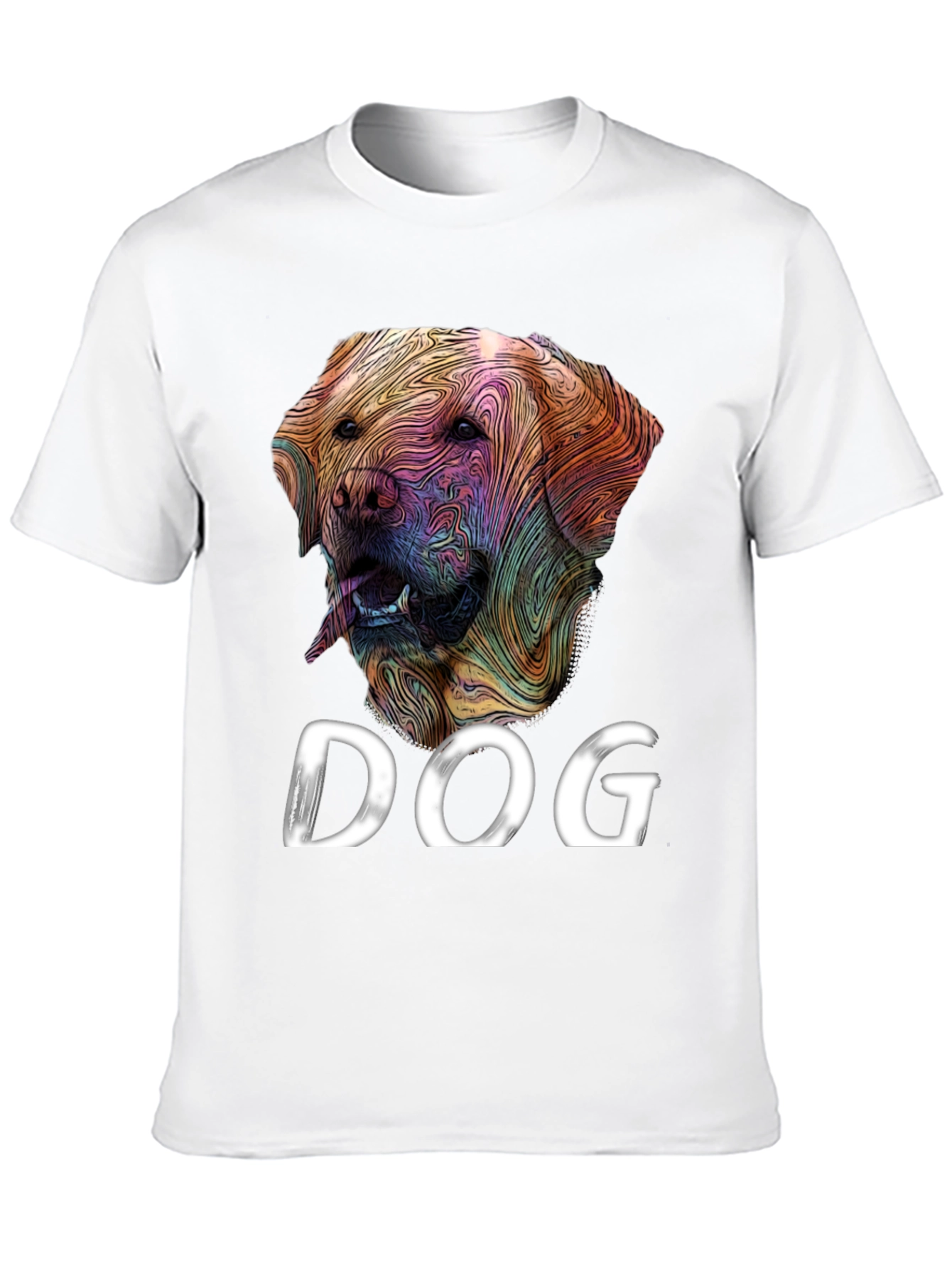 Black Dog Graphic Tee - Artistic Labrador Design view 10
