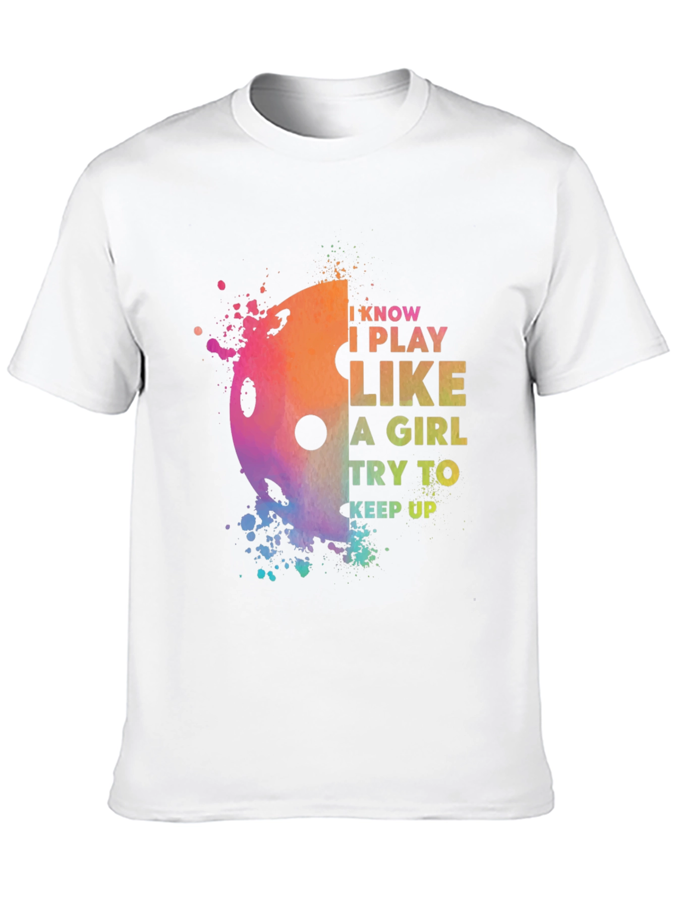 Black Pickleball I Play Like A Girl T-Shirt view 10