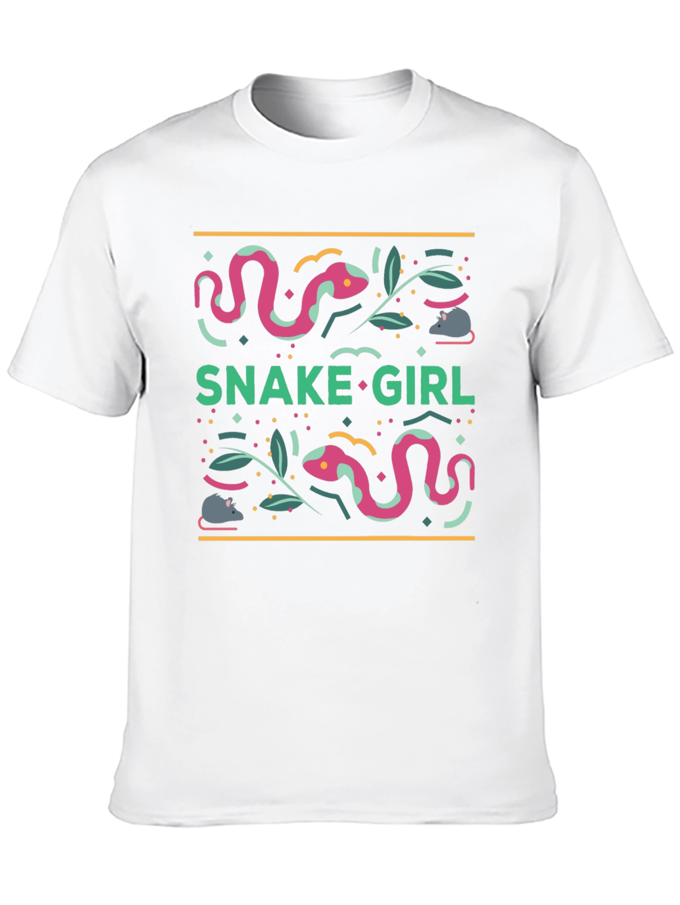 Black Snake Girl Graphic Tee - Quirky & Unique view 10