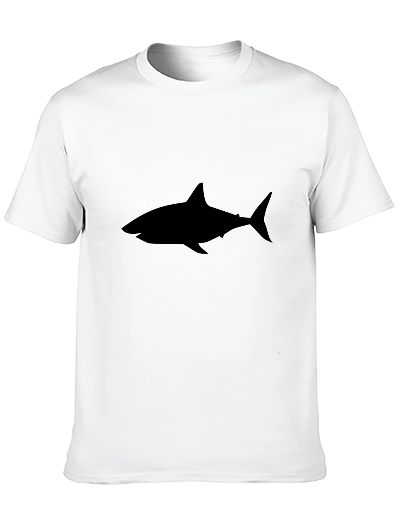 Black Black Shark Graphic Tee - Stylish Men's T-Shirt view 10
