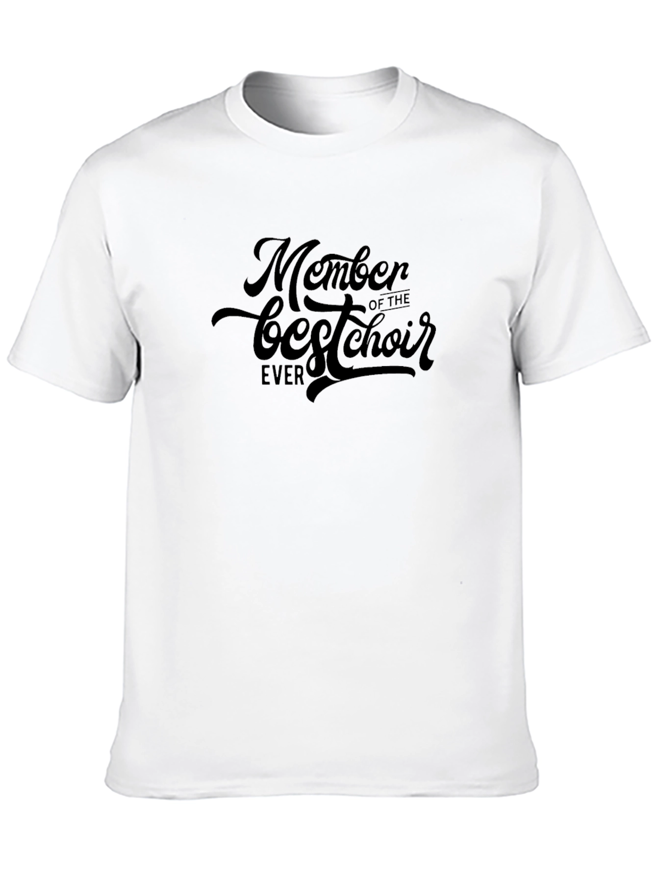 Black Best Choir Member Ever - Unisex Black T-Shirt view 10