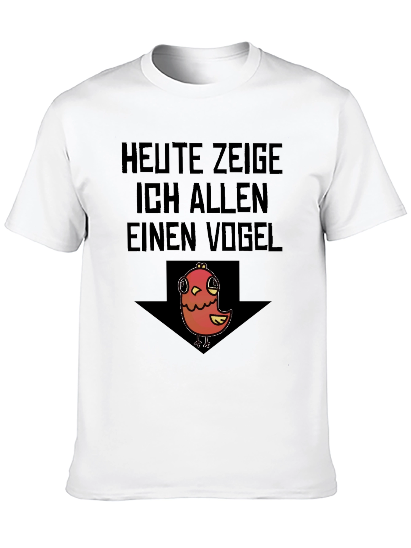 Black Heute Zeige Vogel T-Shirt - Funny Bird Graphic Tee view 10