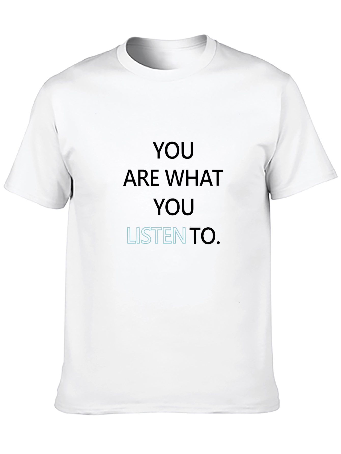 Black You Are What You Listen To Graphic Tee view 10