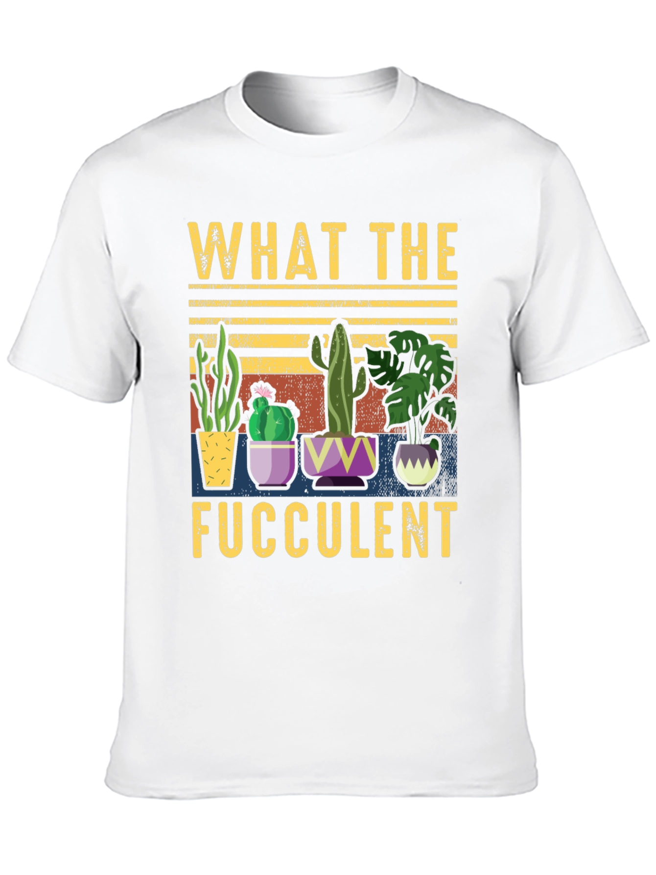 Black What the Fucculent T-Shirt Funny Succulent Plant Lover Tee view 10