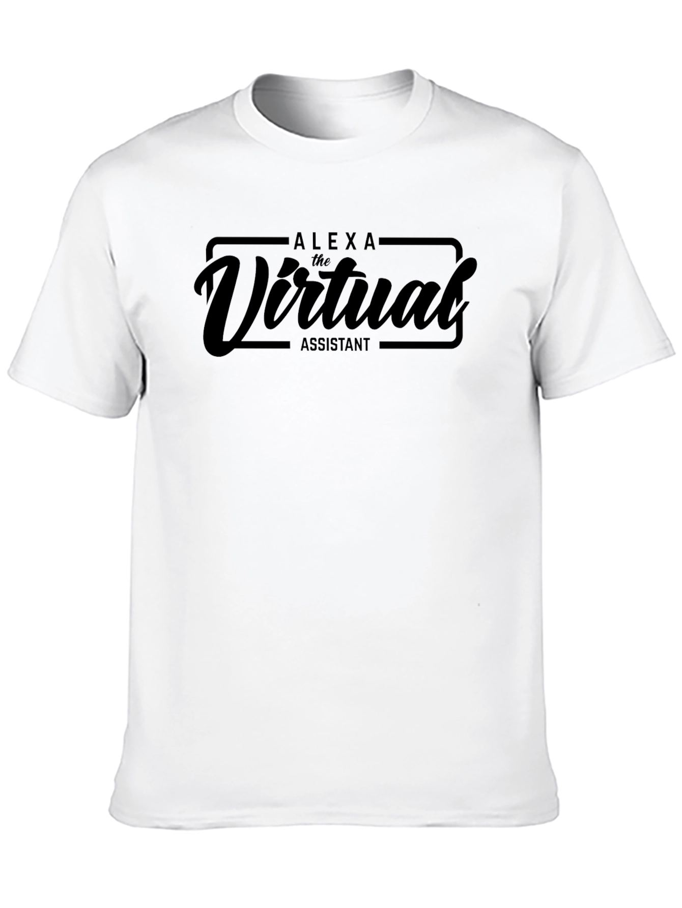 Black Alexa the Virtual Assistant Black T-Shirt view 10