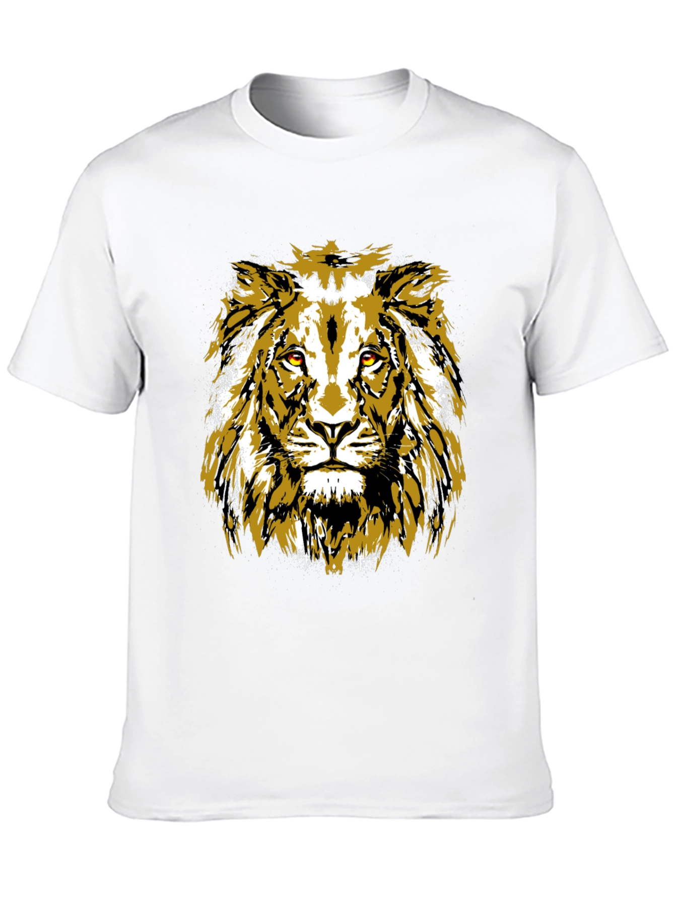 Black Lion Graphic Black T-Shirt view 10