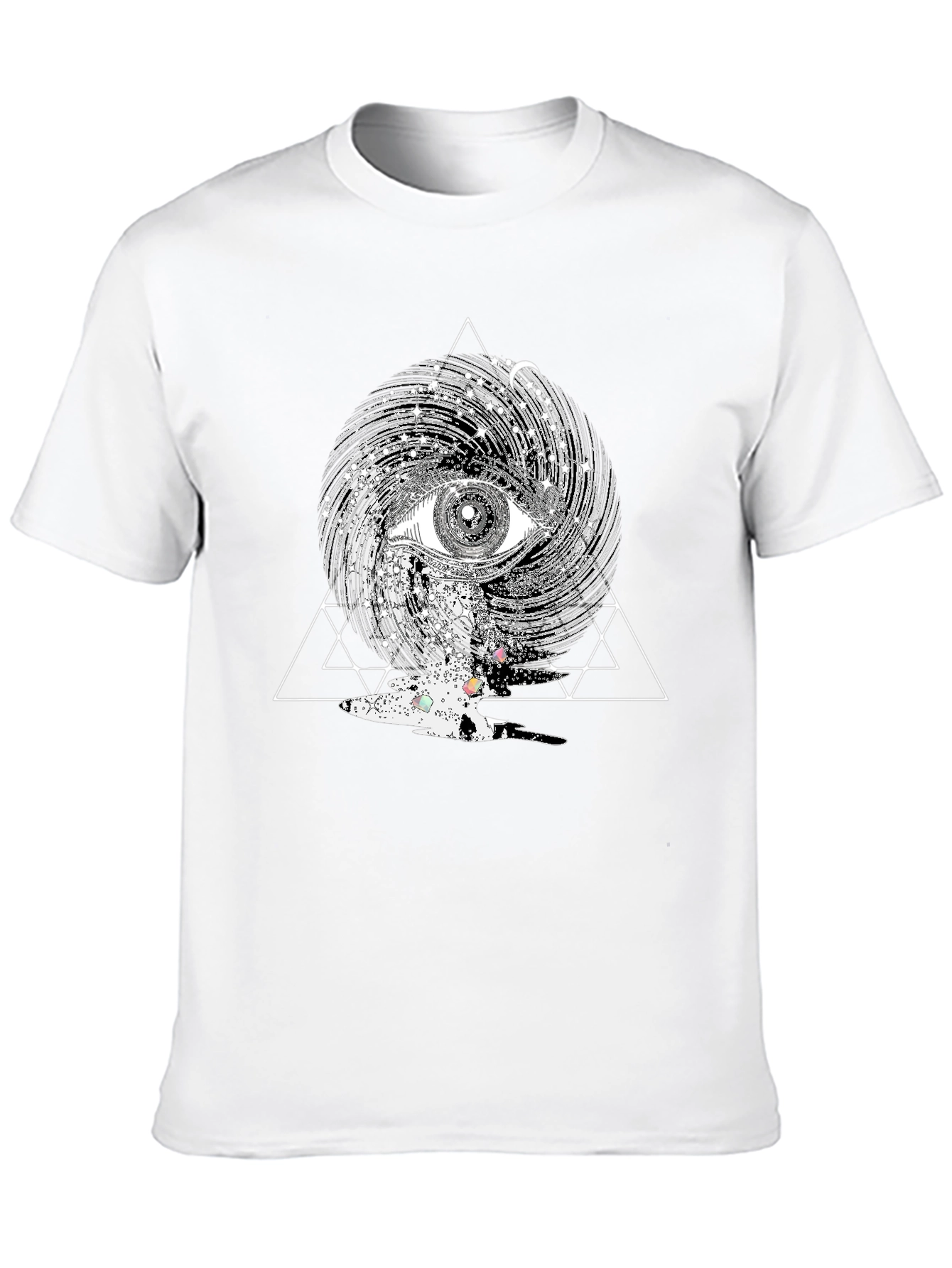 Black Mystic Eye Graphic Tee - Black view 10