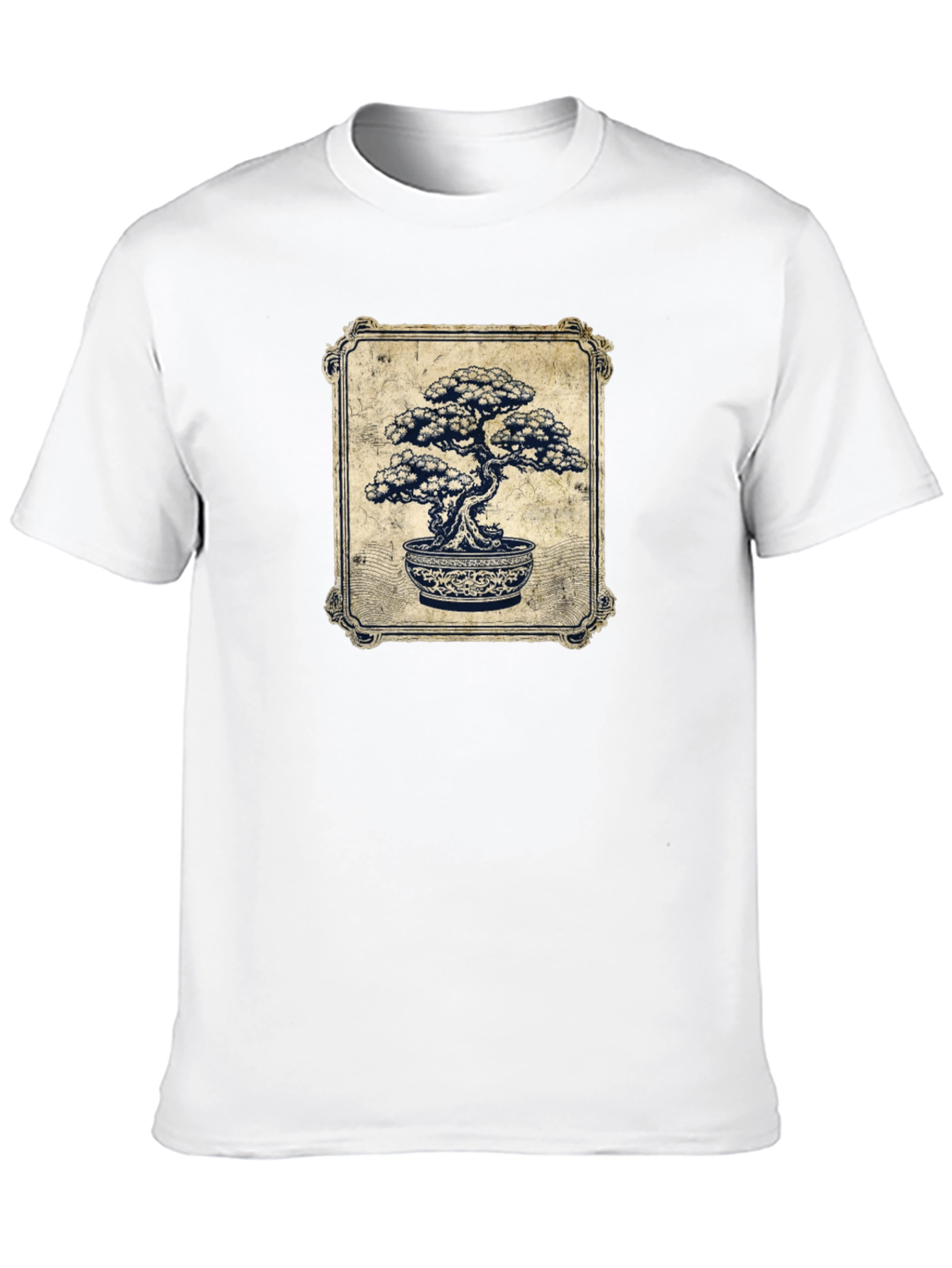 Black Bonsai Tree Graphic T-Shirt - Unique Artistic Design view 10