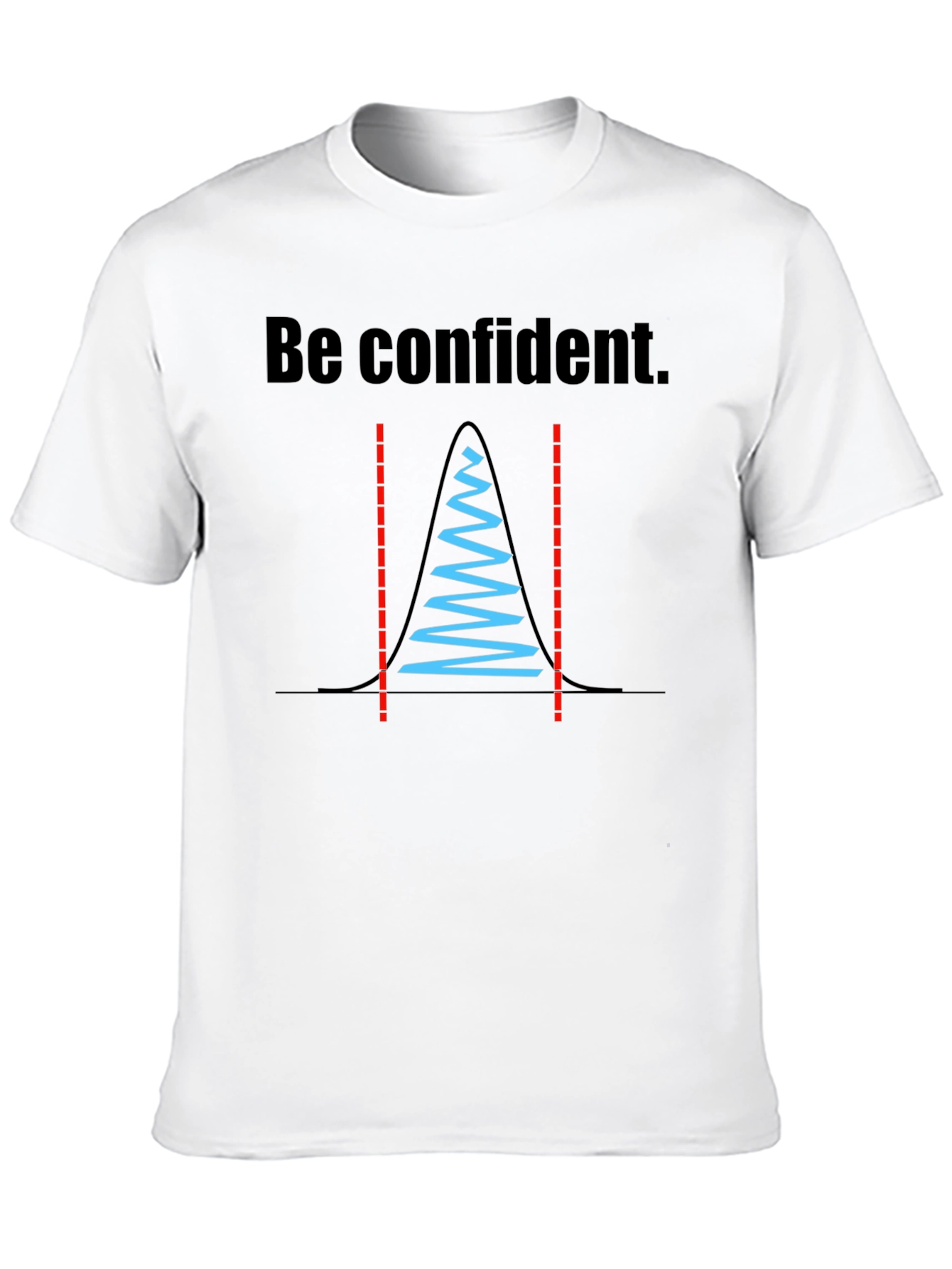 Black Be Confident Statistician T-Shirt view 10