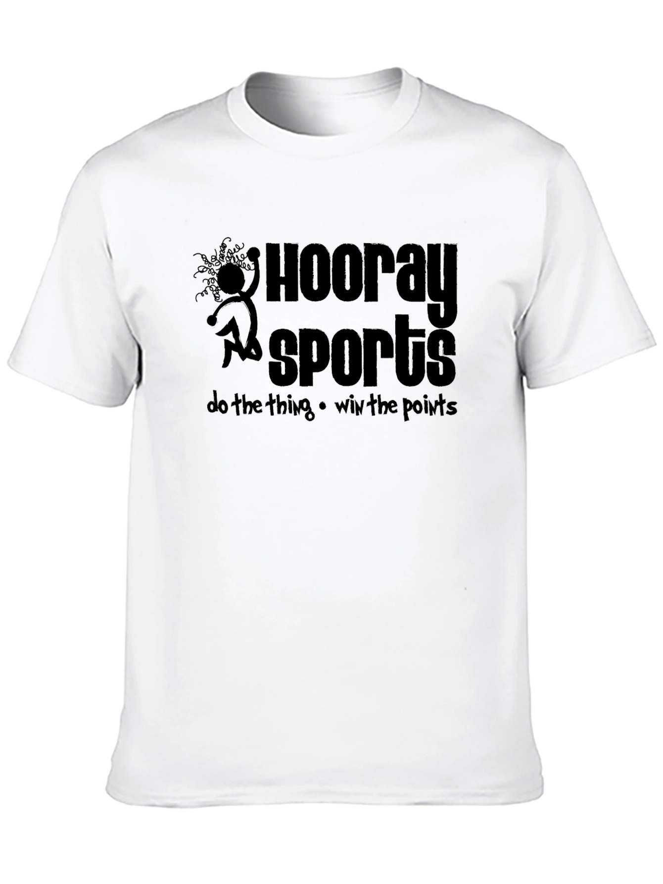 Black Hooray Sports Graphic T-Shirt - Black Cotton Tee view 10