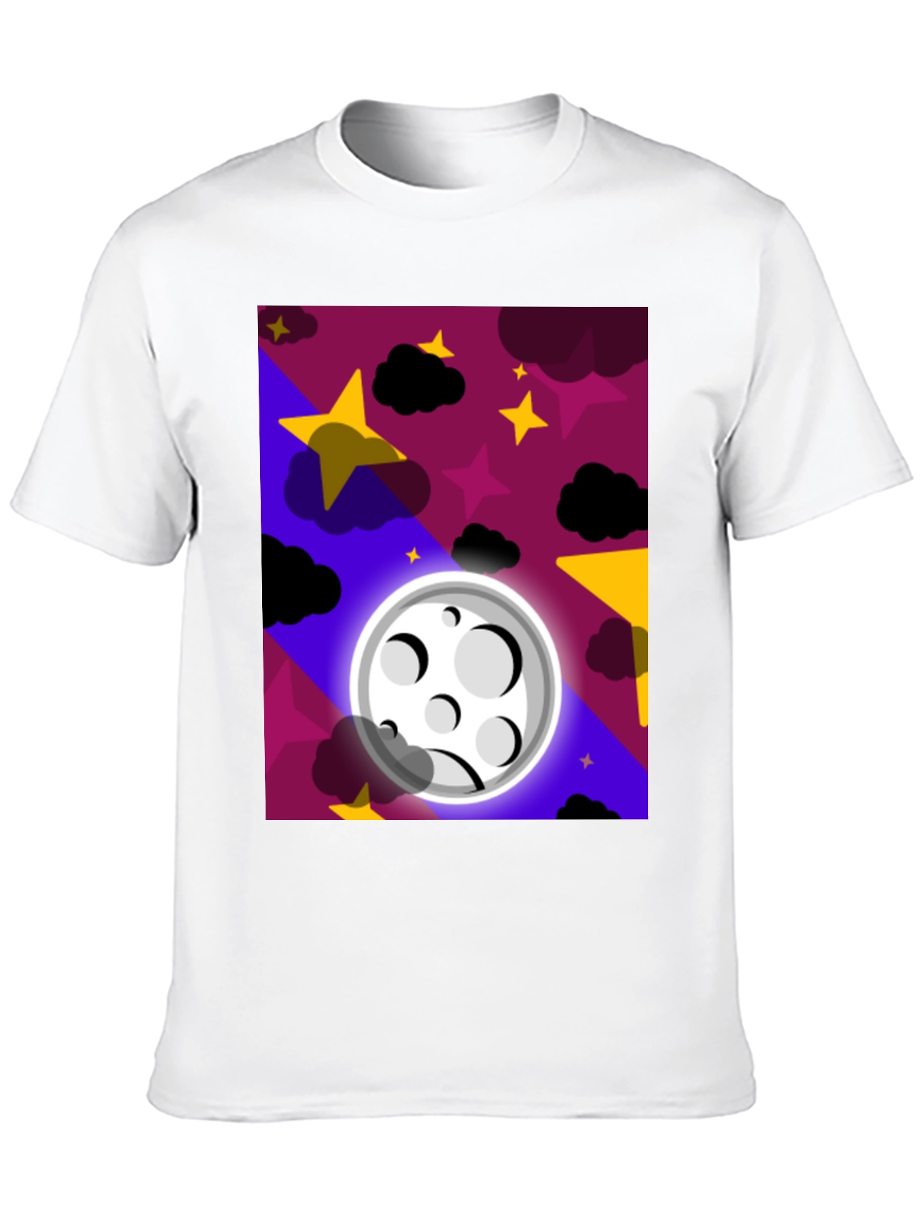 Black Celestial Dreams T-Shirt - Starry Night Moon Design view 10