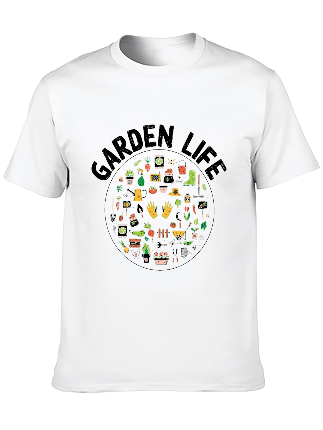 Black Garden Life Black T-Shirt view 10