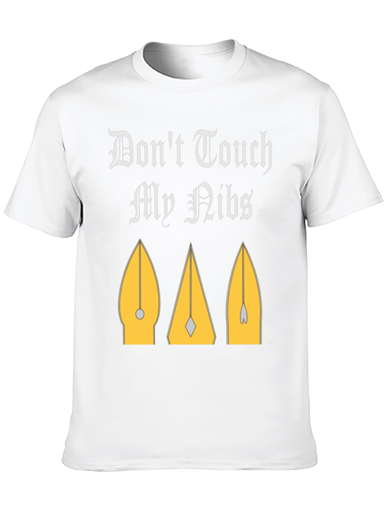 Black Don't Touch My Nibs T-Shirt view 10