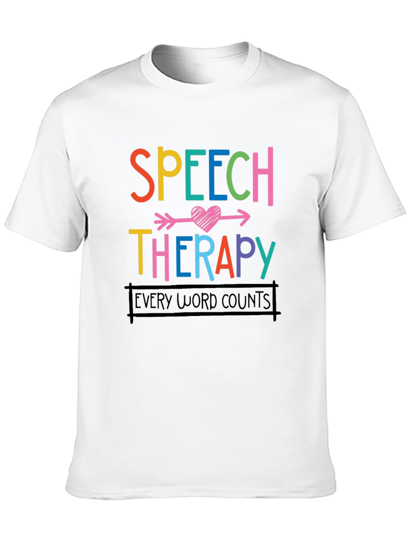 Black Speech Therapy Shirt - Every Word Counts view 10