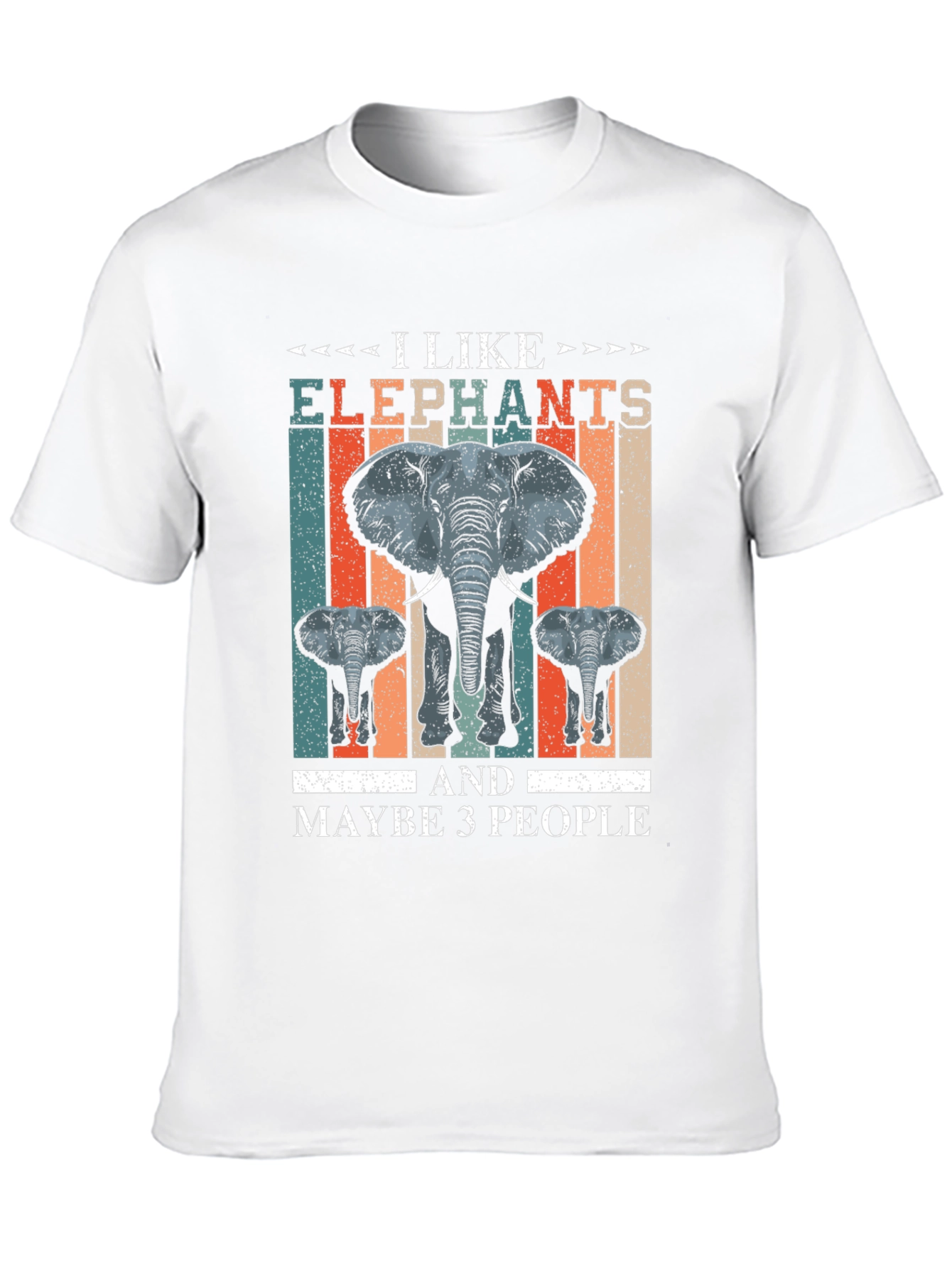 Black I Like Elephants T-Shirt - Funny Animal Lover Tee view 10